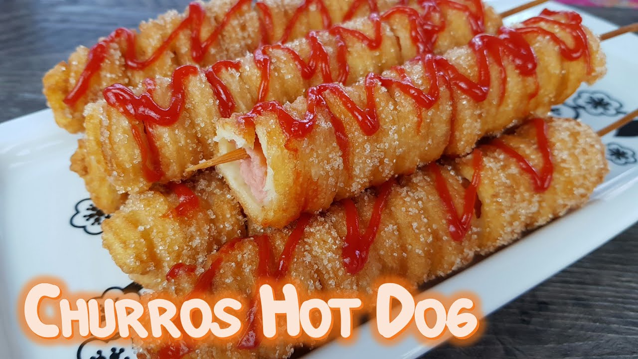 Cách làm bánh Churros Hot-dog | Bánh Churros nhân xúc xích (đơn giản ...