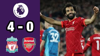 Liverpool vs Arsenal (4-0) | Extended Highlights and Goals - Premier League 2021/22 (HD)