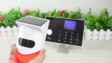 how to pair the solar siren to G50 alarm system？