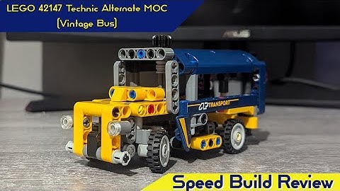 LEGO 42147 Technic Alternate MOC (Vintage Bus) - LEGO MOC Speed Build Review