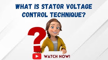 What is Stator voltage control technique of speed control?