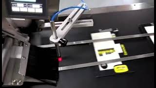 Automatic card  dispensing top flat high speed labeling machine
