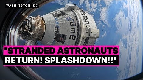 🚀 Stranded Astronauts RETURN to Earth! 🌍 Watch LIVE Undocking & Splashdown! 🎥