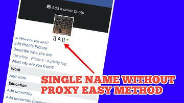 How To Make Single Name Facebook Account Without Proxy