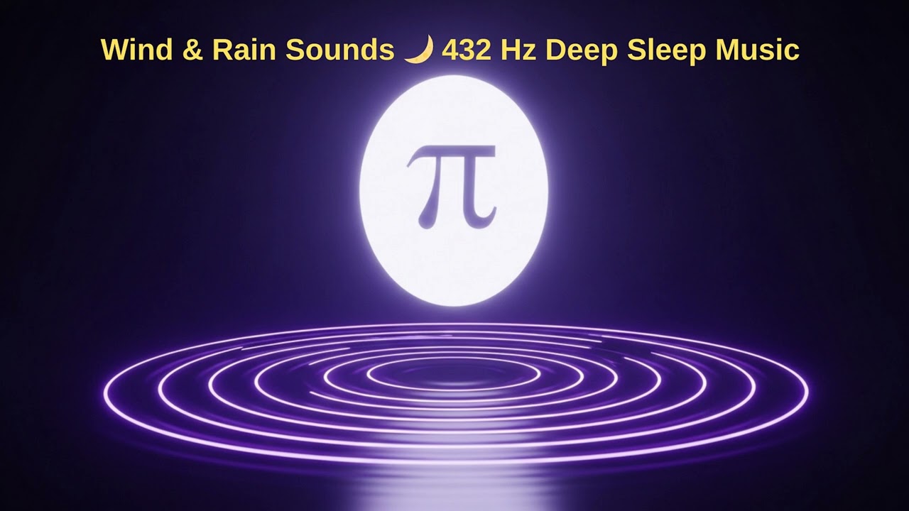 Wind & Rain Sounds 🌙 432 Hz Deep Sleep Music | City Night Ambience