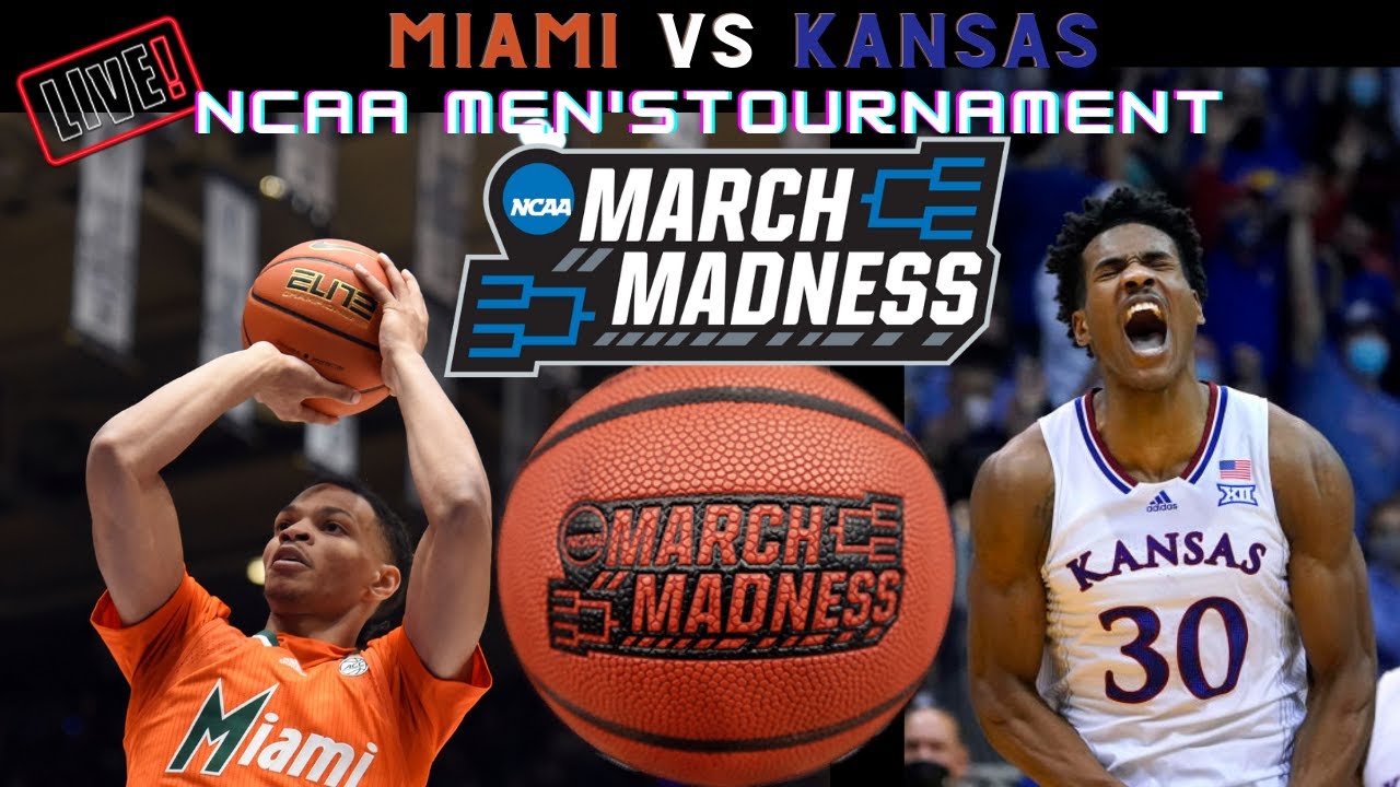 Miami Hurricanes vs Kansas Jayhawks Live 🏀 2022 NCAA Mens Basketball Tournament Elite 8