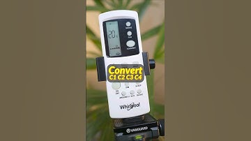 Whirlpool AC Remote Control Guide ❄ Convert C1 C2 C3 C4 ❄ #shorts #remotecontrol #airconditioner