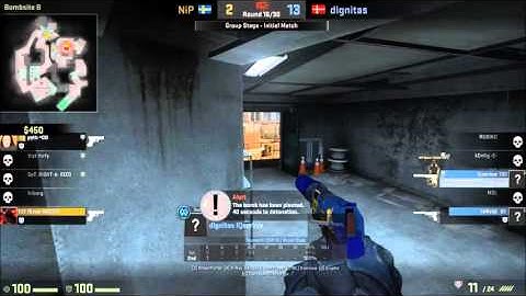 kjaerbye shaking NiP vs Dignitas Dreamhack malmö 2016