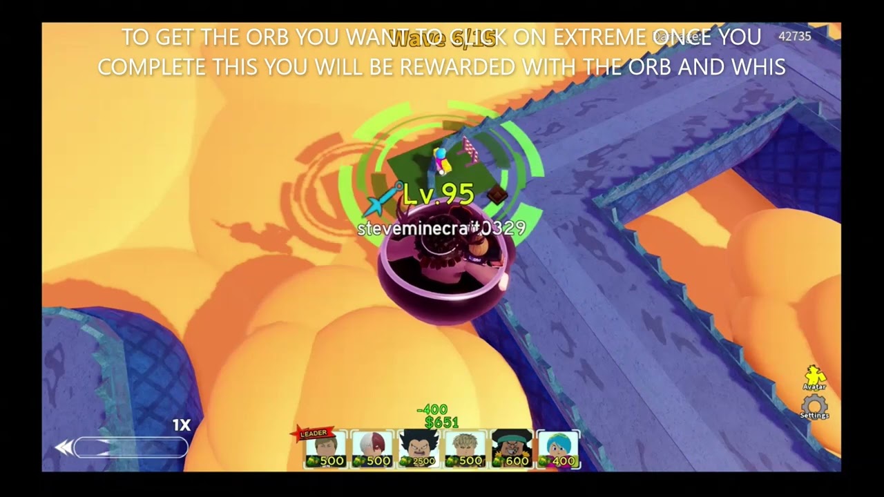 how to get the golden f scaling orb in all star tower defense