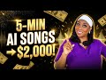 Comment J Ai Gagné 2 000 Grâce à Des Chansons Créées Par IA En 5 Minutes Outil De Test GRATUIT mp3