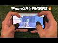 iPhone XR Fastest Handcam 😍 / 4 Fingers 🔥 / PUBG Mobile