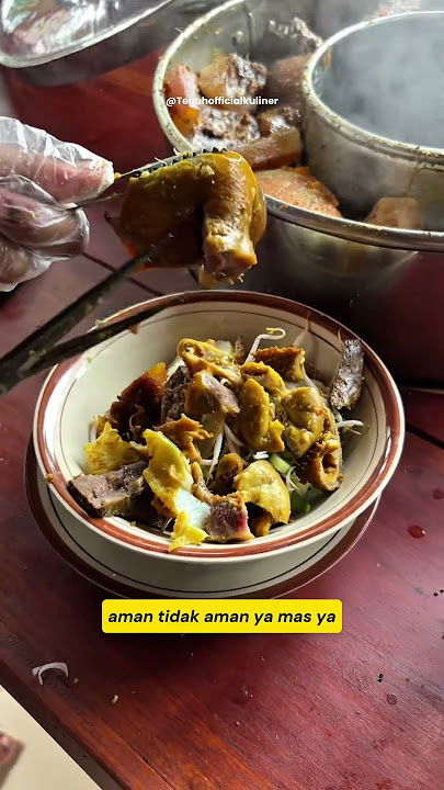 It's real, no hoax, this much lontong kikil is only 20 thousand #lontongkikil #viralculinary #shorts