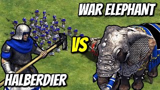 Halberdier Vs War Elephant Aoe Ii Definitive Edition