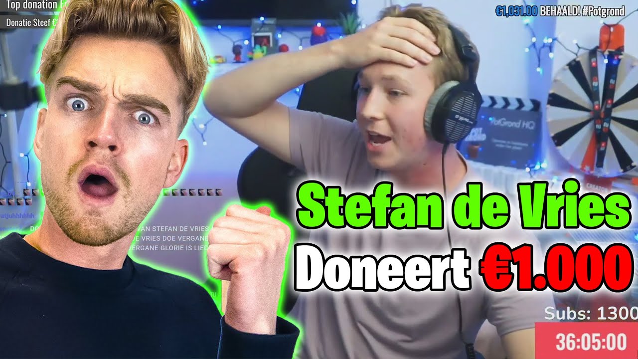💸Stefan de Vries DONEERT €1.000 in MIJN LIVESTREAM!💸