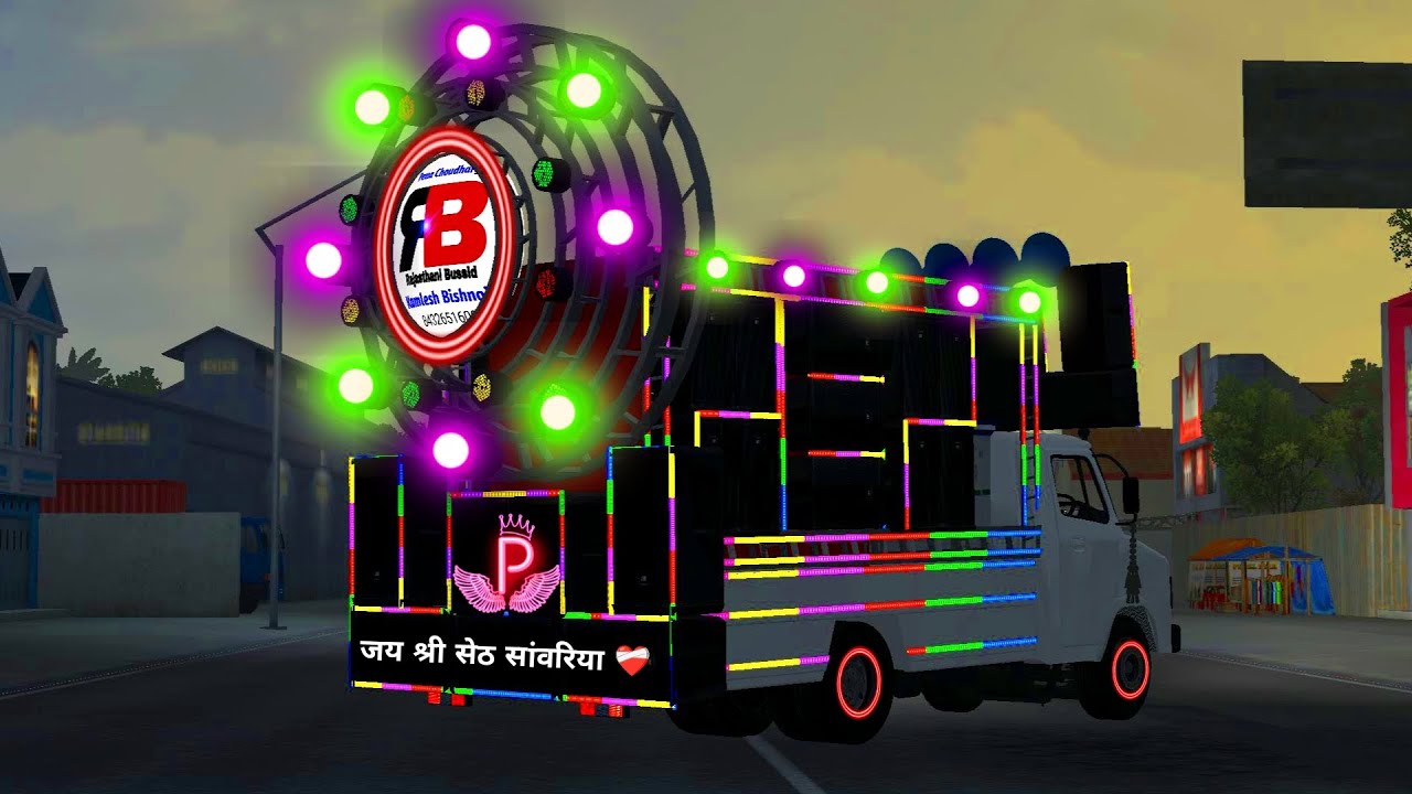 Indian big dj truck || Dj Truck game || Bus Simulator Indonesia Game || Dj truck mod || Bussid game