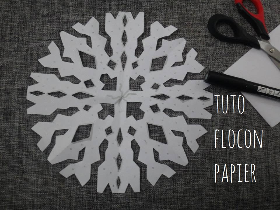 tuto Noël flocon papier diy YouTube tuto Noël flocon papier diy YouTube