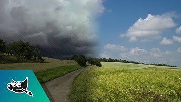 GIMP Tutorial: Rain Storm Effect