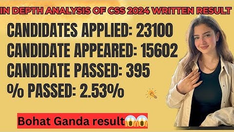 CSS 2024 Written Result Announced | FPSC Official Update | Qualified Candidates List | CSSTROLOGY