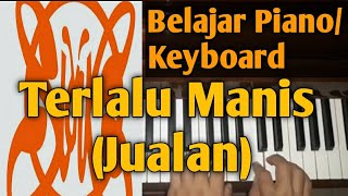 Terlalu Manis (Jualan) SLANK | Tutorial | Belajar Piano Mudah \u0026 Cepat ,,,PASTI BISA!!! #31F #F13