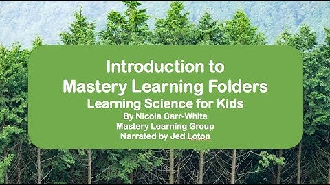 Learning Science & Folder Process 2020