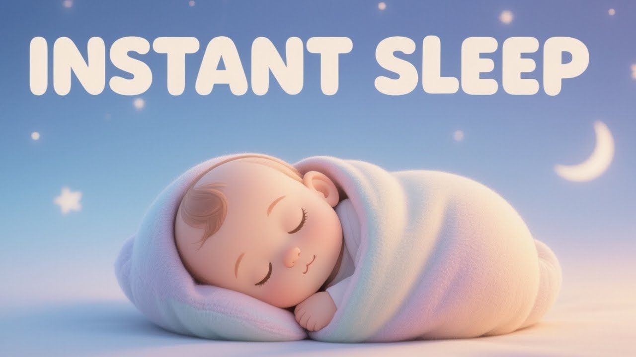 Relaxing Baby Sleep Music 💤 Calm Piano & Rain Noise to Stop Crying