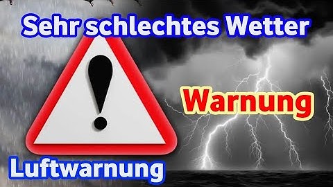 Weather in Germany - Severe thunderstorms approaching