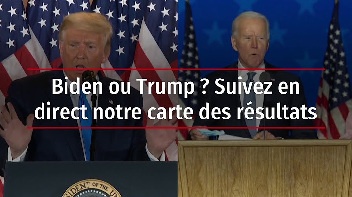 Biden ou Trump ? Suivez en direct la carte des résultats