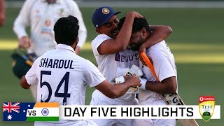India claim stunning series win, end Australia&#39;s Gabba streak | Vodafone Test Series 2020-21