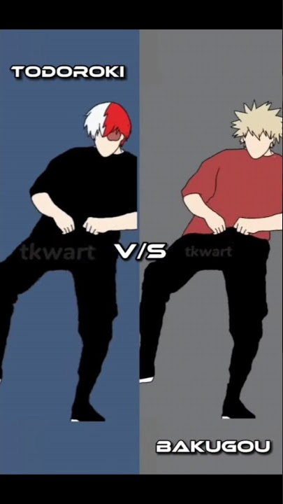 Todoroki vs Bakugo dance #dance #animation #anime #mha #bnha #bakugo #todoroki #shoto