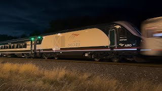 π Rare Catch! Amtrak Siemens Airo Cascades Trainset on NS Chicago Line β Ogden Dunes, IN