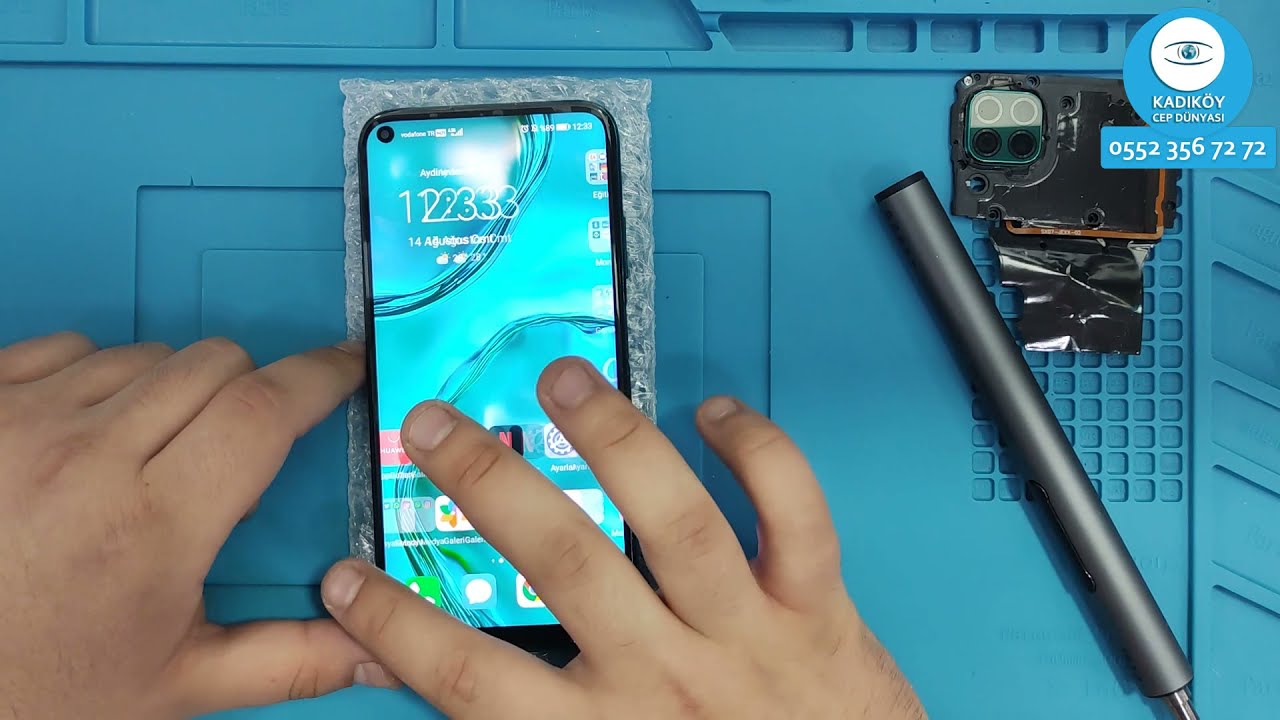 Huawei P40 Lite Ekran Değişimi | Huawei JNY-LX1 Kırık Ekran Dokunmatik Değişimi