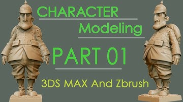 Character Modeling | Tutorial | 3DS MAX and Zbrush | Part 01| 100% Real
