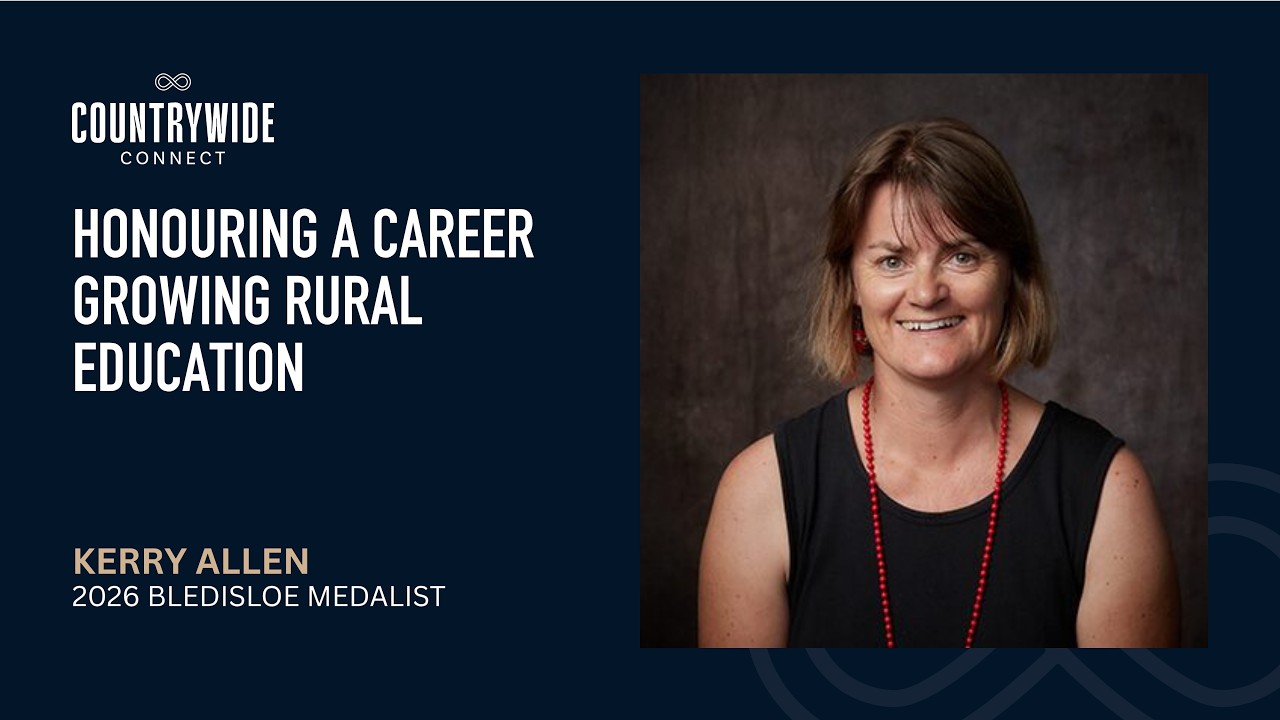 Honouring a career growing rural education // Kerry Allen, 2026 Bledisloe Medalist