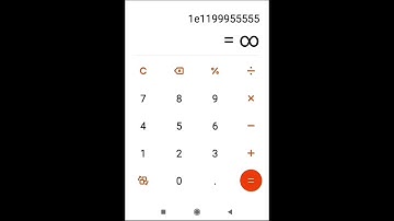 HOW TO GET AN INFINITY ♾️ SYMBOL IN CALCULATOR.