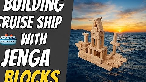Jenga Blocks Ship: How to arrange building blocks (Cruise Ship 🚢 / Mini Boat) #boat #cruiseship