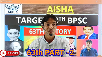 63th BPSC history previous year question paper analysis ll #AISHA CLASSES ll TARGET 68th BPSC