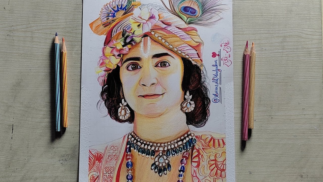 हे कान्हा!💙 Jai shree Krishna #Repost Artist: @jyotiguptaart ___ # sumedhmudgalkar as Krishna with Doms Oil pastel | A... | Instagram