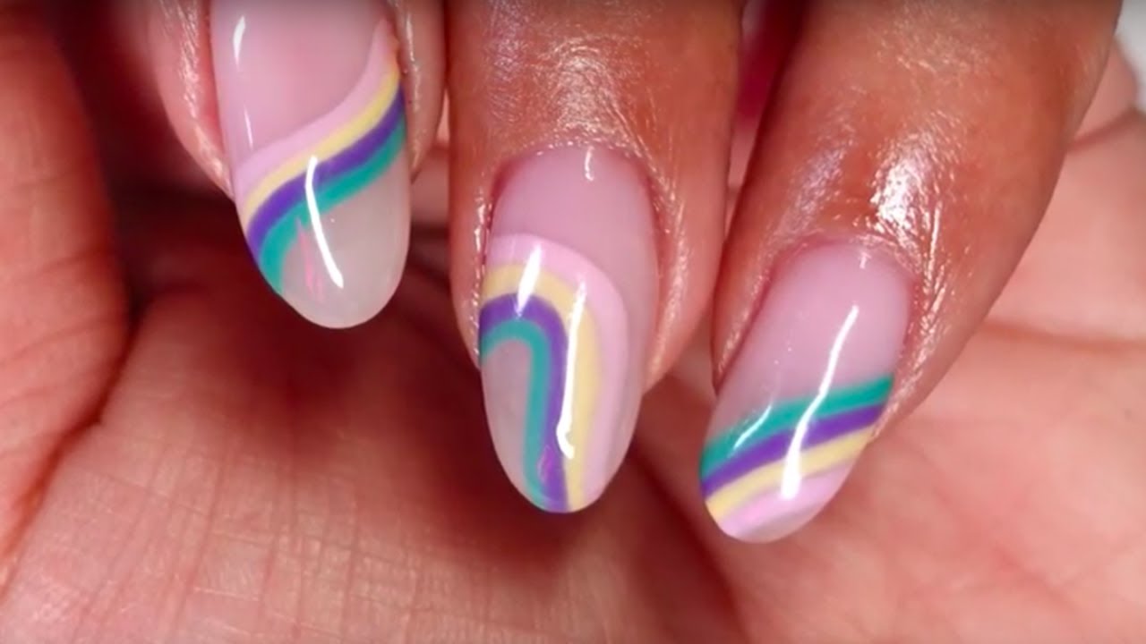 Negative Space Swirl Nail Art - YouTube negative-space-swirl-nail-art-youtube