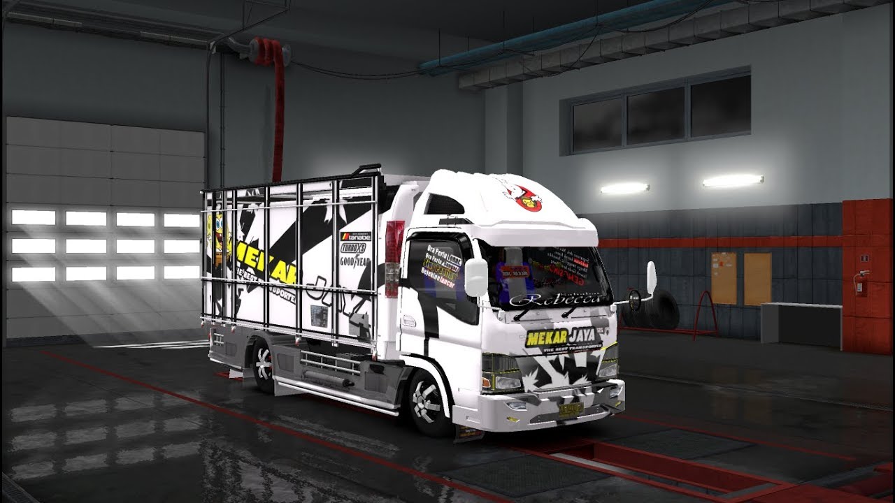  MODIFIKASI  TRUCK  CANTER V4 by SMT ETS2 MOD INDONESIA  