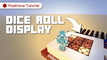 Minecraft Redstone - Random Dice Roll Display