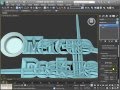 Using The Bevel Modifier To Create Extruded Objects and Text - 3DSMax2012