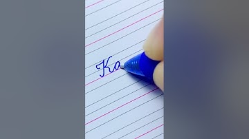 Kavya in Cursive Writing | #Shorts #cursivewriting #handwriting