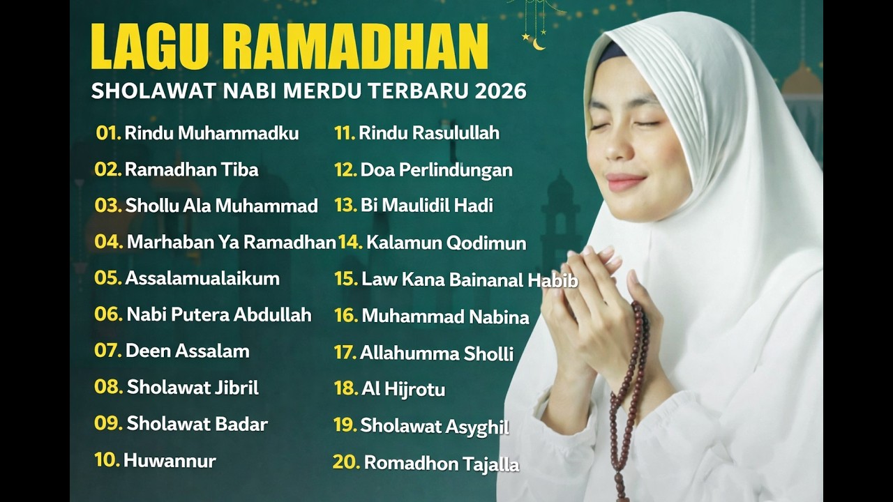 LAGU RAMADHAN 2026 | RINDU MUHAMMADKU | LAGU RELIGI ISLAMI TERBARU & PALING POPULER