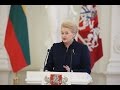 Prezidentės Dalios Grybauskaitės metinis pranešimas