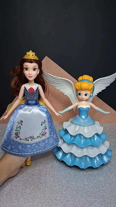 super cute transforming Disney princess belle and Cinderella