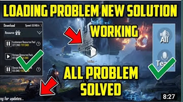 Resources pack not download, pubg loading problem, Mic Glitch Soution |TRI Ronak