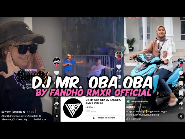 DJ MR. OBA OBA BY FANDHO RMXR OFFICIAL SOUND HRSDN VIRAL TIKTOK 2023 class=