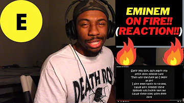 EMINEM- ON FIRE (REACTION!!) FLOW CRAZY!!