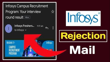 Infosys  interview Result | Infosys Rejection Mail