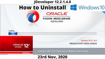 How to Uninstall Oracle JDeveloper 12c | ADF 8K